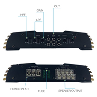 Amplificateur de voiture professionnel DSP zeming, 4 canaux, classe AB, 4x80W RMS, petit châssis, haute efficacité, 12V, mode pont MOSFET