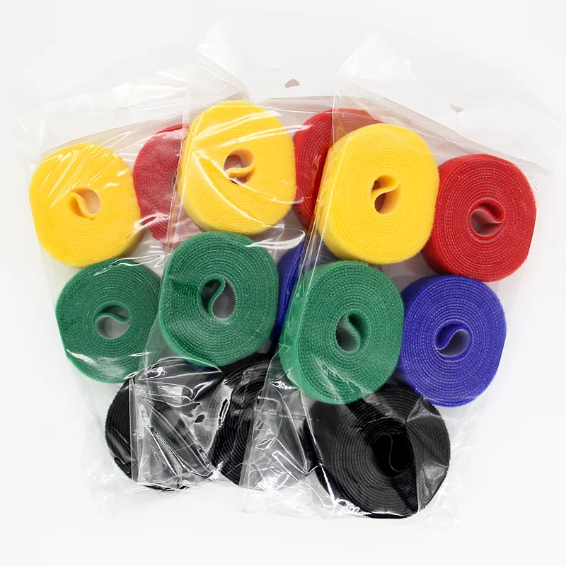 Nylon velcroes Cable Ties Self-Gripping Quick Wrap Cable Straps Hook   Loop Roll for Bundling Fastening Storage and Organization