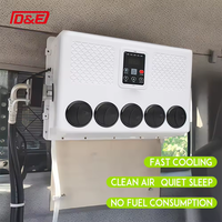 Nuevo Aire Acondicionado de Techo Tipo Split de 12V/24V para Camiones, Autocaravanas y Furgonetas, Repuesto de Alta Calidad en Plástico y Metal, Marca CNDE