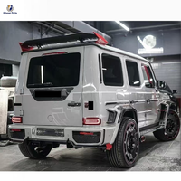 Pour Mercedes Bens Classe G W463A W464 G63 2019-2023 Mise à niveau vers le kit carrosserie en carbone sec de style R Pare-chocs de voiture Pièces de carrosserie automobile