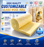 Laine de verre insonorisante et ignifuge UL723 pour l'Amérique du Nord, isolation thermique R11, 3,5 pouces, couverture en laine de verre pour bâtiments métalliques