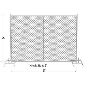 Fabrieksdirecte verkoop op maat gemaakte kettingmat tijdelijk hekwerk 6 voet hittebestendig roestvrij staal waterdicht rotbestendig draagbaar buitenhek - Product Image 2