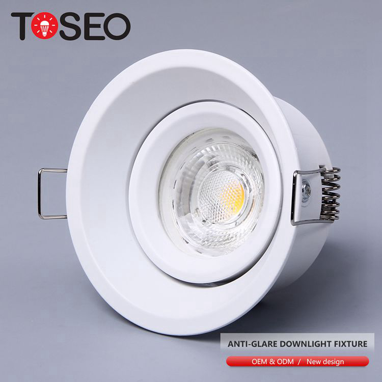 White IP65 Gu10 Downlights 85mm Cut Out Diameter Die Casting Alu