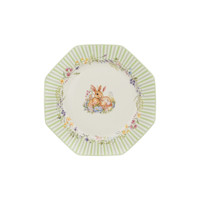 CASA HEMERA Ensemble de vaisselle en céramique 24 pièces Lapin de Pâques - Assiettes de présentation et plats en porcelaine mignons pour cadeau de fêtes et fête à domicile