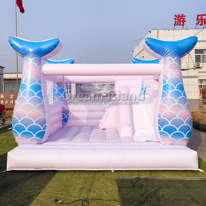 Château gonflable de mariage en PVC blanc, événements, <span class=keywords><strong>location</strong></span> de château gonflable, trampoline, château gonflable commercial pour événements - Product Image 4