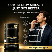 SHUVITA Gummies à base de Shilajit noir de l'Himalaya, complément énergétique pour femmes enceintes et adultes, bonbons gélifiés 0,3g*60pcs/bouteille