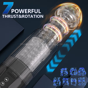 Dispositif de masturbation masculine Mécanisme de poussée innovant Double expérience de stimulation Vibrateur Sex Toys - Product Image 2