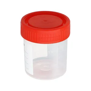 Medical consumables PP/PS material sputum container 40ml aseptic disposable sputum cup PP material sputum container