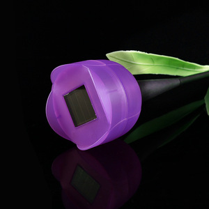 Lámpara de Jardín Decorativa Hejia Tulip LED, Alimentada por Energía Solar, para Exteriores, Montada en el Suelo, para Patio - Product Image 2