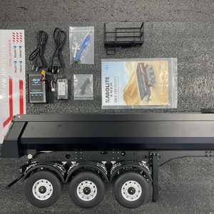 Kabolite 1:14 Scale K770S-102 Remorque benne RC en alliage avec basculement hydraulique, télécommande et chargeur, prêt à l'emploi pour RC - Product Image 1