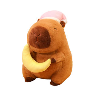 Luna stella pigiama capibara giocattoli di peluche cartone animato maggiore capibara peluche bambole animali imbottite Hydrochoerus Hydrochaeris gettare cuscino - Product Image 5