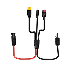 Kabel ekstensi adaptor perempuan XT60 konektor surya untuk Panel surya RV Generator daya stasiun tenaga surya portabel