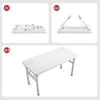Escritorio Plegable para Computadora, Mesa de Estudio, Escritorio para Estudiantes, Mesa de Comedor Simple, Mesa Plegable para Mercado Nocturno