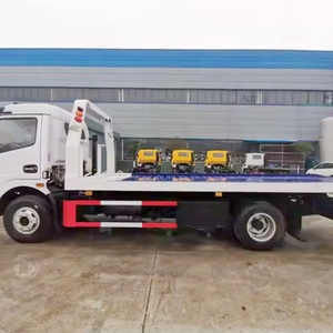 Camión de barrera de fondo plano automático Dong Feng, buen precio, vehículos de rescate, remolque de coche barato - Product Image 5