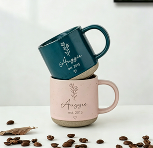 แก้วกาแฟเซรามิกสลักลายเฉพาะบุคคล สำหรับกาแฟและของขวัญวันเกิด - Product Image 1
