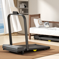 Caminadora Eléctrica con Inclinación Ajustable, para Ejercicio en Casa, Quema Grasa, Ritmo Cardíaco, PVC, Silenciosa, con Música, Plegable, Plana