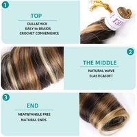 Extensions de Cheveux à Boucles Françaises Synthétiques, Style Poney Vague Lâche, Spirales au Crochet pour Tresses Frisées