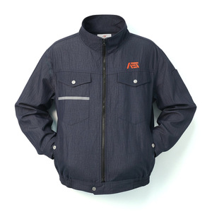 Aubert <b>Cooling</b> <b>Jacket</b> Navy Blue Long Sleeve Fan Enhanced Work Wear Manufacturing Protection Unisex Mandarin Collar - Product Image 3