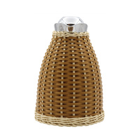 Sac isotherme portable en rotin PP tressé à la main, personnalisable, avec poignée en acier inoxydable résistante à la chaleur, écologique et couleur personnalisée