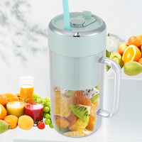 Nieuw Ontwerp Huishoudelijke Verse Fruit & Groentesapcentrifuge Blender Rieten Kop Juicer Afzuigmachine Met Roestvrijstalen Mes