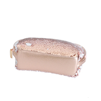 Trousse de Maquillage Portable Grande Capacité à Fermeture Éclair, Paillettes Scintillantes, Trousse Cosmétique Tendance pour Fêtes et Voyages