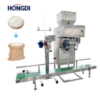 Machine d'emballage de poudre semi-automatique à double hélice haute précision 50 kg, machine de remplissage de sacs lourds pour l'alimentation et les produits chimiques