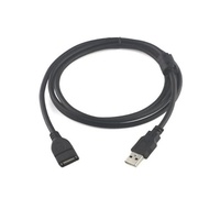 Cable Extensor USB 2.0 Macho a Hembra de Alta Calidad, 1.5m, Estándar, PVC, Conductor de Cobre Puro, Blindaje Trenzado, Carga Rápida 5A para Computadora