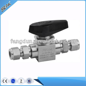Valvola a Sfera a 3 Vie di Alta Qualità Tipo Parker per CNG, Tipo Swagelok, Pressione da 6000 a 10000 PSI, Disponibile OEM - Product Image 4