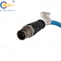 Câble réseau industriel personnalisé M12 X-Code 8 broches mâle vers RJ45 8P8C, faisceau de transmission vidéo haute fréquence