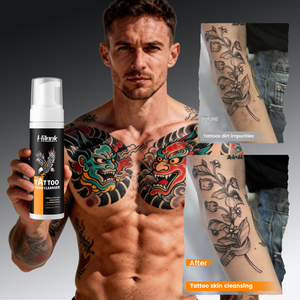 Espuma Limpiadora Orgánica de 200 ml para el Cuidado Posterior del Tatuaje, con Cuidado Suave, Limpieza Profunda y Protección de la Piel - Product Image 2