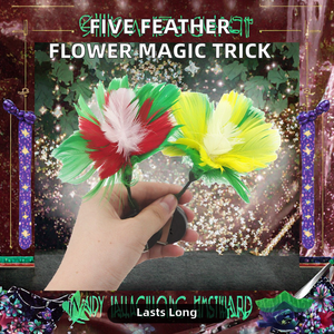 Vendita Diretta di Fabbrica Trucco Magico Professionale con Cinque Piume, Accessorio per Magia Ravvicinata in PVC, Marca LZF, Taglia Unica per Adolescenti e Adulti - Product Image 2