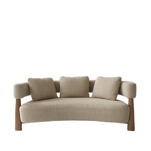 <span class=keywords><strong>Wisemax</strong></span> đồ nội thất mới nhất của chần vải sofa bằng gỗ chân lưỡi liềm hình tay vịn cho ăn uống biệt thự khách sạn Công viên hội thảo - Product Image 1
