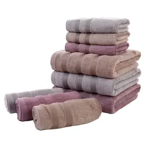 hot sale high quality 100% natural bamboo bath towel set luxury bath towels