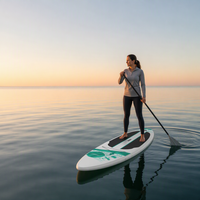 Planche de SUP de randonnée pour adultes, polyvalente, en PVC, système à aileron unique, pour lac et rivière, paddle board, surf, pêche