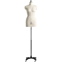 Mannequin de Couturière et Buste de Tailleur Réglable, Mannequin de Confection Femme Mi-Corps