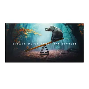 Large Print Painting Wall painting quote poster Dreams Weigh More Than Excuses Wall Art Picture For Living Room painting