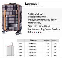 Venta al por mayor de equipaje de mano de gran capacidad maleta de negocios 20 22 24 26 28 pulgadas de cuero PU hombres mujeres Trolley Bag maletas de equipaje