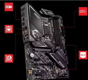 Pour MSI MPG <span class=keywords><strong>Z490</strong></span> GAMING CARBON WIFI ordinateur de bureau Intel <span class=keywords><strong>Z490</strong></span> Express Chipset DDR4 ATX double canal de mémoire SATA prend en charge 128 - Product Image 4