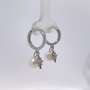 Pendientes de Estrella de Mar de la Serie Océano con Perlas de Imitación y Latón Chapado en Oro Clásico de Tianyu Gems para Mujer - Product Image 5