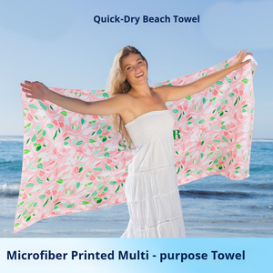 Serviette de plage en microfibre imprimée numériquement, légère, respirante, séchage rapide, design moderne, personnalisable avec logo gratuit, idéale pour l'extérieur – Offre spéciale été - Product Image 4
