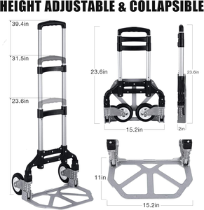 Customizable Portable Folding <b>Trolley</b> Cart Convenient Lightweight Muti-function Folded <b>Trolley</b> for Carry - Product Image 2