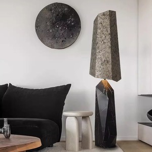 Marble Style Floor Lamp D42 H170cm LED Light Source For Living Room Decor - Product Image 4