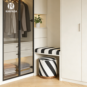 Reposapiés Moderno de Tela, Diseño de Moda, al por Mayor, Otomana Pequeña para Sala de Estar, Dormitorio, Habitación Infantil, Hotel, Apartamento, Escuela, Hogar - Product Image 1