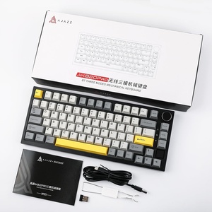 Clavier mécanique de jeu Ajazz AK820 Pro 75% RGBG, trois modes, axe Flying Fish, écran TFT intelligent, bouton rotatif, connexion 2.4G, gris - Product Image 2