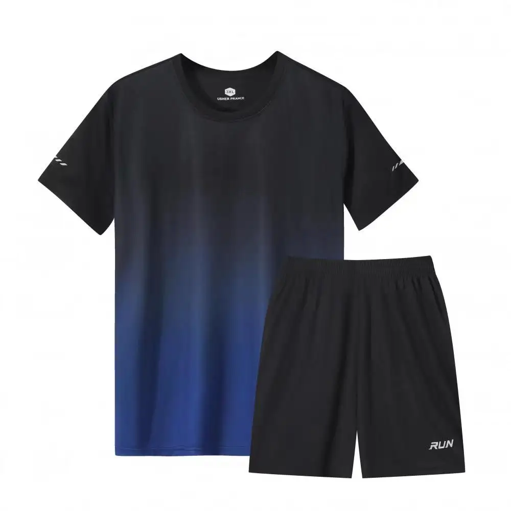 Nueva tecnología 100%, camisa deportiva de tela de fibra de poliéster, camiseta transpirable elástica de secado rápido para correr, ropa de entrenamiento físico