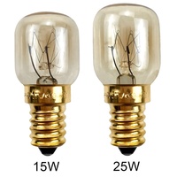 Ampoules incandescentes pour four et réfrigérateur T22 T25 E14s 15W 25W, matériau en verre résistant aux hautes températures