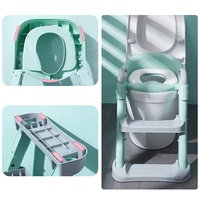 Pot pliant à dossier pour bébé, chaise d'entraînement avec échelle de tabouret pour bébé en bas âge, siège de pot de toilette Portable et sûr