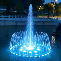 Petite fontaine musicale d'extérieur à jets d'eau, étanche IP68, commande DMX, fontaine d'extérieur pour la maison, le jardin, la piscine