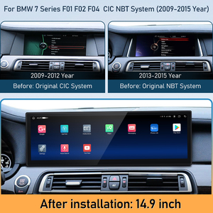 Lecteur multimédia Android 14,9 pouces pour voiture, GPS, navigation, autoradio pour BMW Série 7 F01 F02 F04, CarPlay sans fil, Android Auto - Product Image 3
