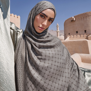 Chal estampado Modal de alta calidad, diseño Digital transpirable, bloqueo de Color, doble costura, chales tradicionales elásticos - Product Image 3